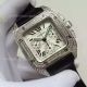 Copy Cartier Santos 100 Stainless Steel Diamond Watch (2)_th.jpg